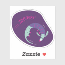 Zoomies niedliche illustrierte Hundfarben