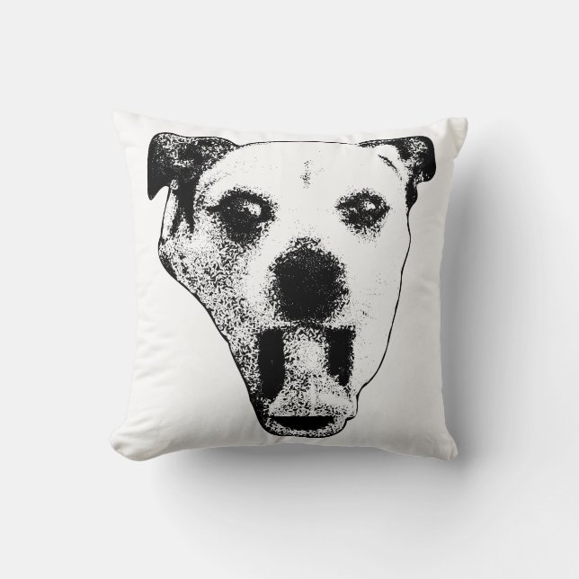 Zoomies Scream, dunkel Kissen (Vorderseite)