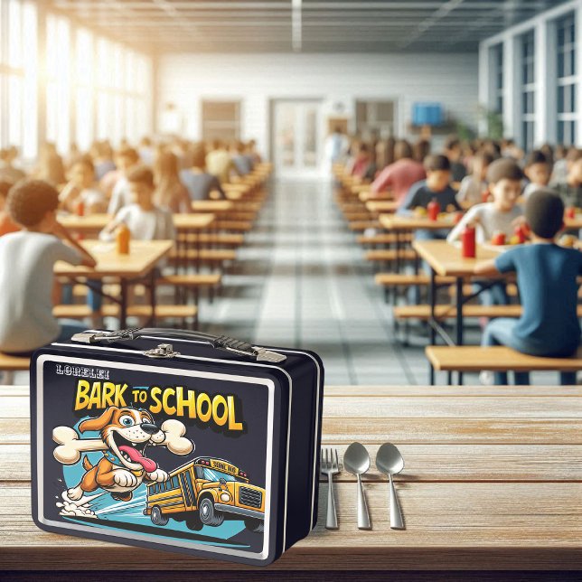 Zooming Dog School Bus Lunchbox (Von Creator hochgeladen)