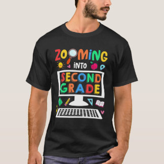 Zooming in die zweite Klasse Hallo Virtual School T-Shirt