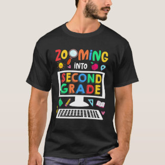 Zooming in die zweite Klasse Hallo Virtual School T-Shirt