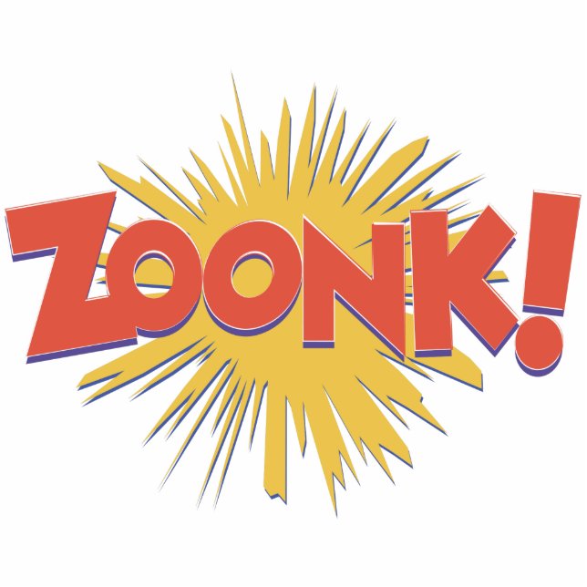 Zoonk Bang Explosion Freistehende Fotoskulptur (Vorne)