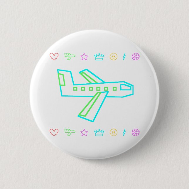 Zooper Flugzeug Button (Vorderseite)