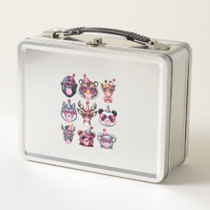 Zootiere Geburtstagsparty Wildlife Lovers Gi Metall Brotdose