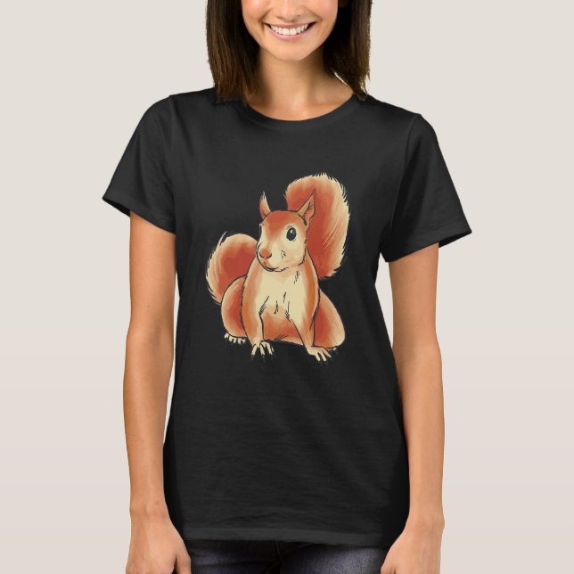 Zootiere Kinderhörnchen T-Shirt (Vorderseite)