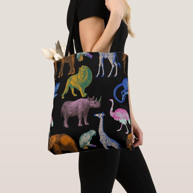 Zootiere Lebende Farben Pop Art Tierfreunde (Von Nahem)