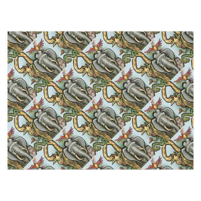 Zootiere Tischdecke (Vorderseite (Horizontal))