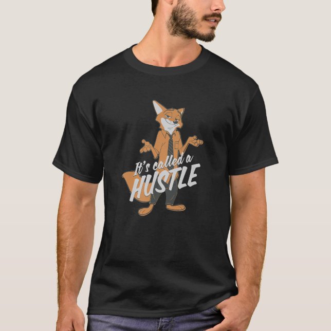 Zootopia Nick Wilde Es Heißt Hustle Premium  T-Shirt (Vorderseite)