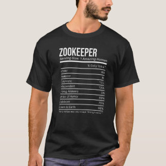 Zooverwalter Nährwerte  Ernährungsfakten T-Shirt