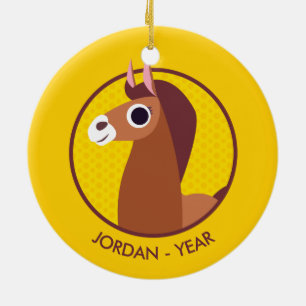 Zora das Pferd Keramik Ornament