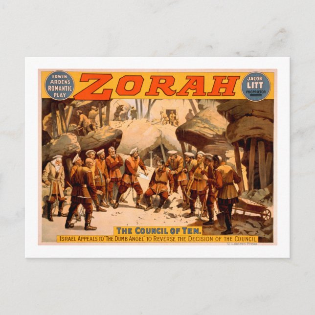 Zorah Russian Miners Theaterposter Postkarte (Vorderseite)