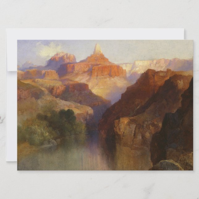 Zoraster Peak (Grand Canyon in Arizona, USA) Karte (Vorderseite)