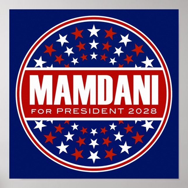 Zorhan Mamdami für Präsident 2028 Poster (Vorne)