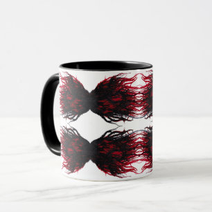 Zorn Abstrakt 7 Todsünden Alkohol-Tinten-Kunst Tasse