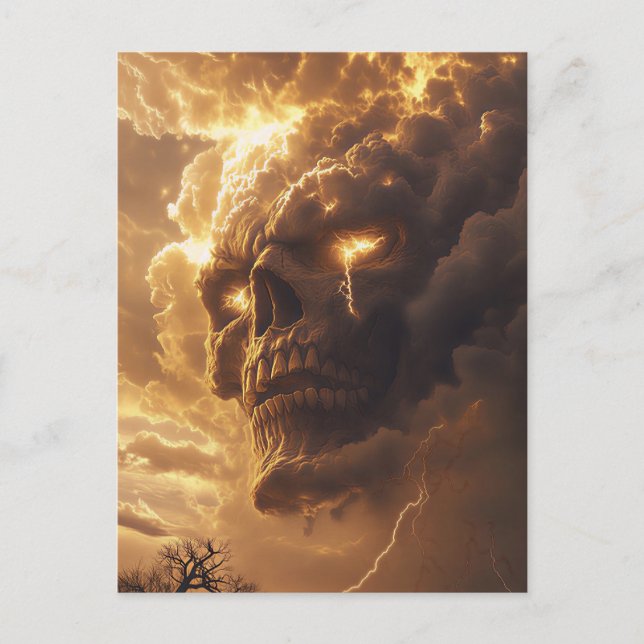 Zorn des Sturm-Schädels Postkarte (Vorderseite)