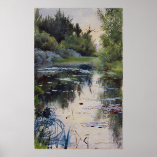 Zorn - Landschaftsstudie von Mora 1886 Poster