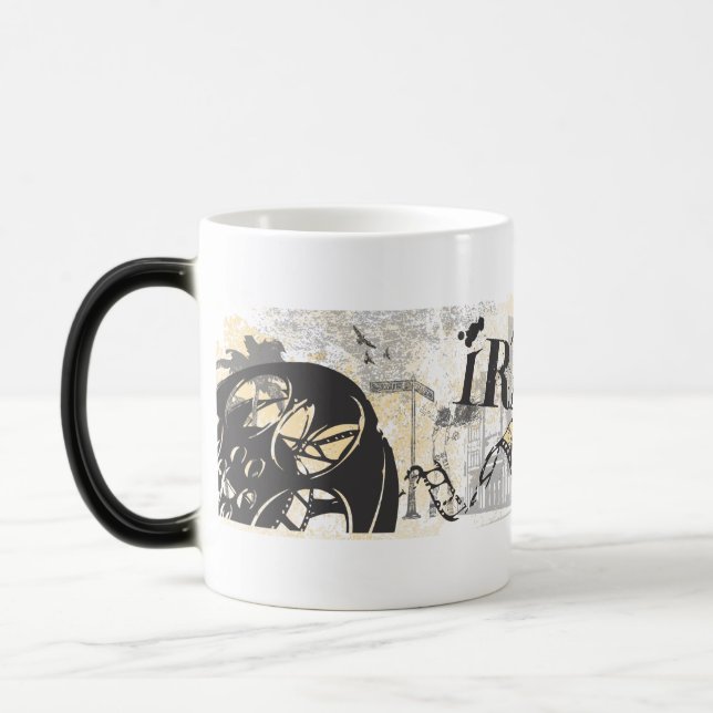 zornige Grunge-Tasse Verwandlungstasse (Links)