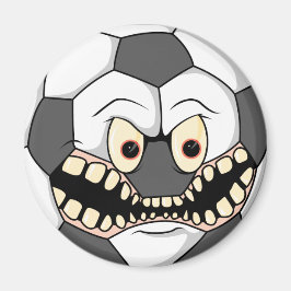 zorniger Fußballball Magnet