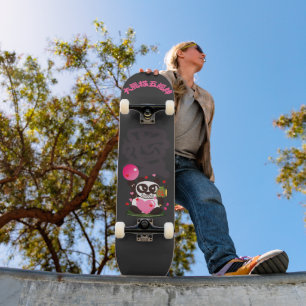 zorniger Gesichtspanda Gott der Liebe Skateboard