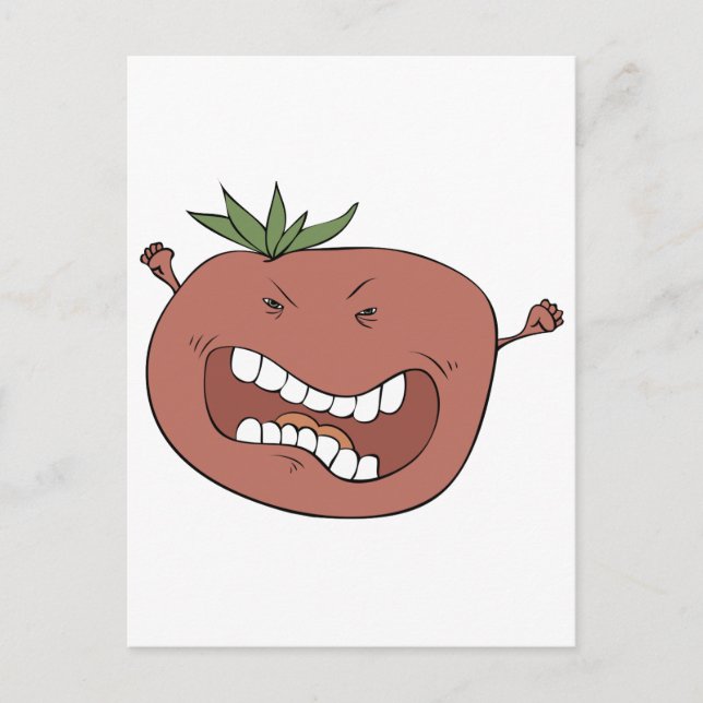 Zorntomate Postkarte (Vorderseite)