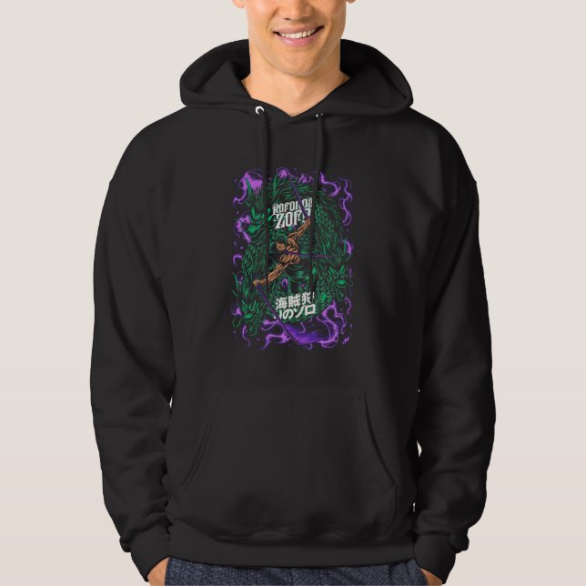 Zoro Roronoa One Piece Hoodie (Vorderseite)