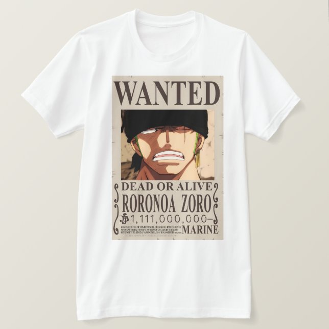 Zoro Wollte Poster Man T - Shirt (Design vorne)