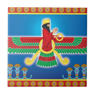 Zoroastrian-Perser Faravahar Fliese