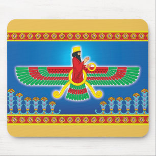 Zoroastrian-Perser Faravahar Mousepad