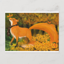 Zorrito de Otoño Postkarte