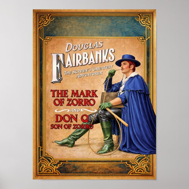 ZORRO FILMPLAKAT POSTER (Vorne)