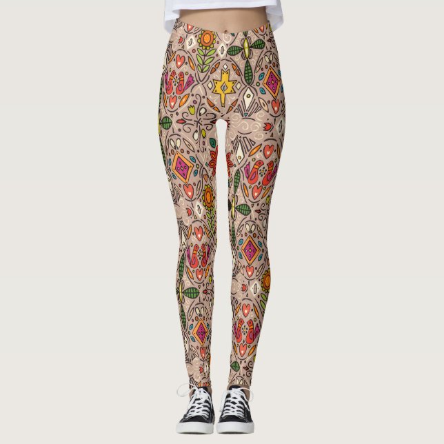 Zoryana taupe leggings (Vorderseite)