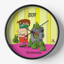 Zot Wall Clock Number 2 - Safecracker