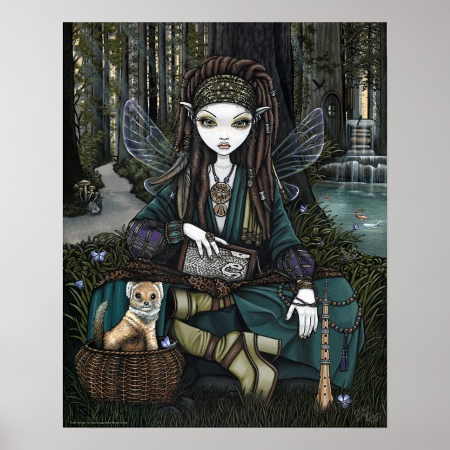 Zoti Woodland Forest Fairy Awen Soothsayer Poster (Vorne)