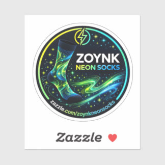 Zoynk Neon Socken Aufkleber