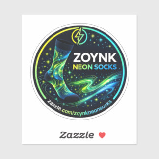 Zoynk Neon Socken Aufkleber