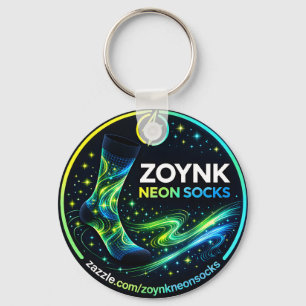Zoynk Neon Socken Schlüsselanhänger