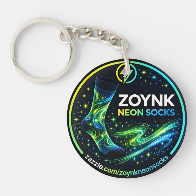 Zoynk Neon Socks Schlüsselanhänger (Vorderseite)