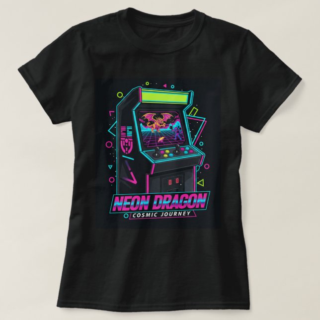 ZOYNK T-Shirt Graphics Neon Dragon 0045231 (Design vorne)