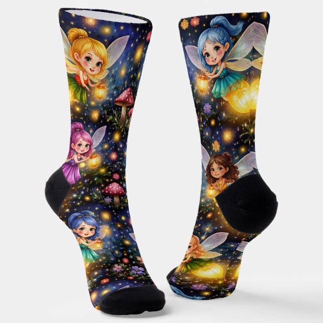 ZOYNKLAB Experiment Glühwürmchen Feen 0047157 Socken (Gewinkelt)