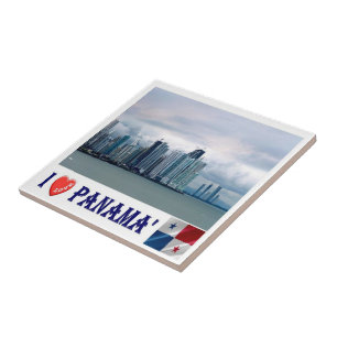 zPA001 PANAMA, I Liebe, Skyline, Amerika, Fliese