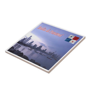 zPA010 PANAMA Bay at Night, Amerika, Fliese