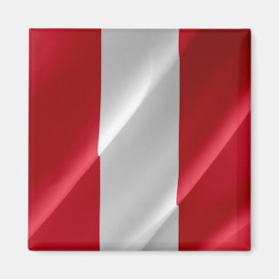 zPE002 PERU, Peruanische Wellenflagge, Amerika, Kü Magnet