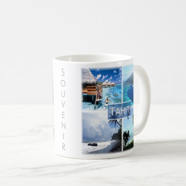zPF003 TAHITI, Französisch-Polynesien, Ozeanien, Kaffeetasse (VorderseiteRechts)