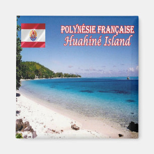zPF010 HUAHIINE INSEL, Französisch Polynesien, Küh Magnet