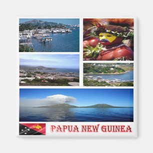 zPG003 PAPUA NEUE GUINEA, Ozeanien, Kühlschrank Magnet