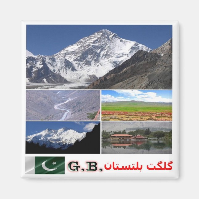zPK007 GILGIT-BALTISTAN, Pakistan, Magnet (Vorne)