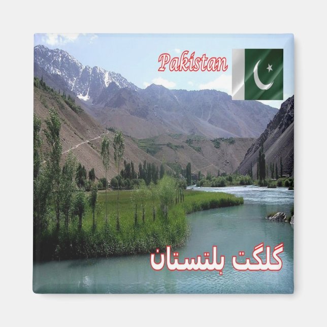 zPK012 GILGIT-BALTISTAN, Pakistan, Asien, Kühlschr Magnet (Vorne)