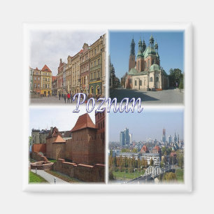 zPL008 POZNAN , Polen, Europa, Kühlschrank Magnet
