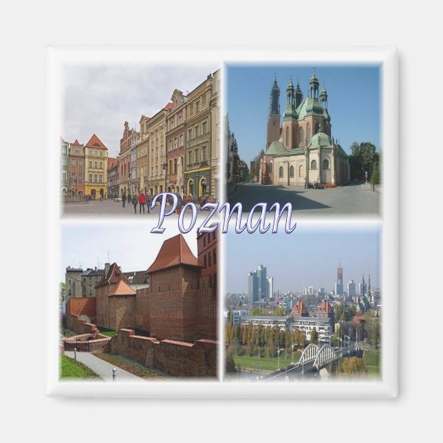 zPL008 POZNAN , Polen, Europa, Kühlschrank Magnet (Vorne)