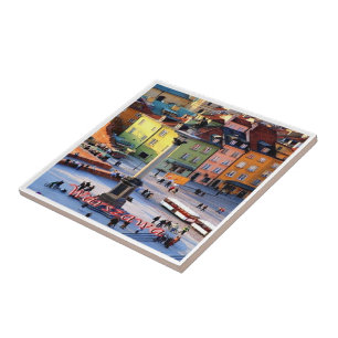 zPL015 WARSAW Sigismund Column, Polen, Fliese